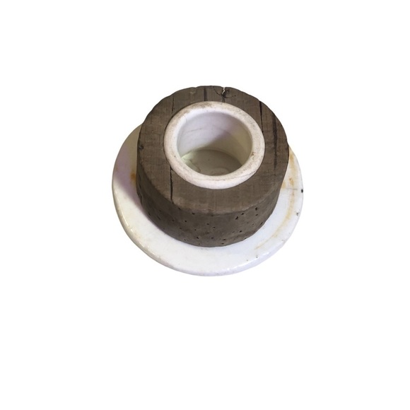 Vintage Oxfordware Refrigerator Pitcher 6 x 6 x 4.5” Cream/Blue Fruit Cork - Picture 7 of 8